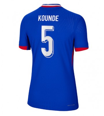 Frankrike Jules Kounde #5 Hemmatröja Kvinnor EM 2024 Kortärmad